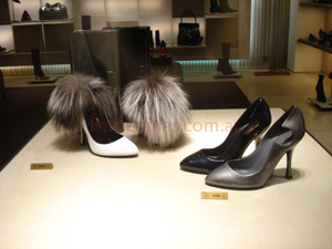 zapatos moda invierno 2009 negro, gris y blanco